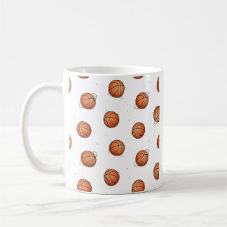 Basketball-Muster-Kaffeetasse Kaffeetasse