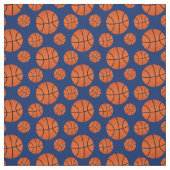 Basketball-Muster Navy Blue Background Stoff (Muster)