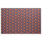 Basketball-Muster Navy Blue Background Stoff (Fat Quarter (45,7 x 55,9 cm))