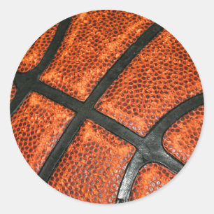 Basketball-Muster Runder Aufkleber