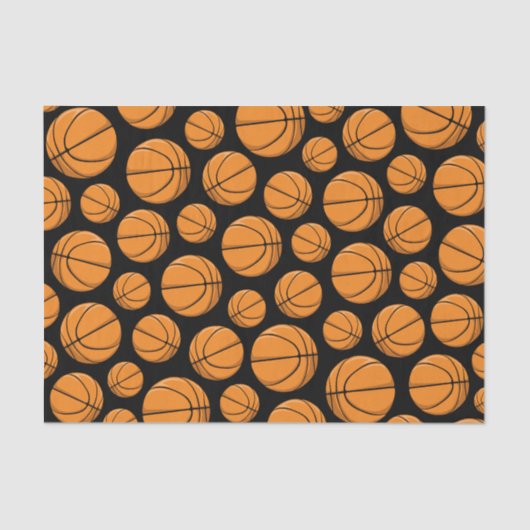 Basketball-Muster Seidenpapier (Vorderseite)