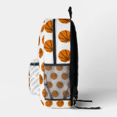 Basketball-Muster Spielername Teamname Modern Bedruckter Rucksack (Rechts)