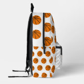 Basketball-Muster Spielername Teamname Modern Bedruckter Rucksack (Links)