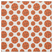 Basketball-Muster Weiße Hintergründe Stoff (Muster)
