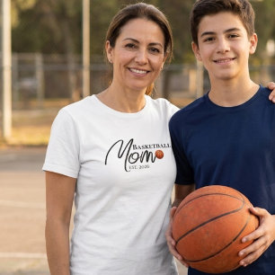 Basketball-Mutter Etabliert Tri-Blend Shirt