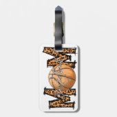 Basketball-Mutter Gepäckanhänger (Rückseite vertikal)