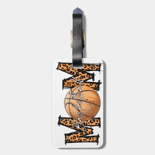 Basketball-Mutter Gepäckanhänger (Rückseite vertikal)