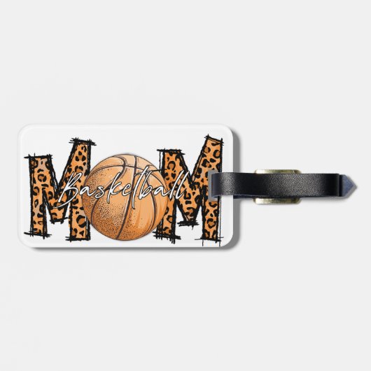 Basketball-Mutter Gepäckanhänger (Rückseite horizontal)