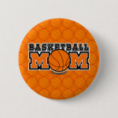 Basketball-Mutter-Screwball-Grafiken Button (Vorderseite)