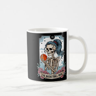 Basketball-Mutter Tarotkarte Skelett Basketball Kaffeetasse