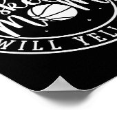 Basketball-Mutter wird laut schreien Poster (Ecke)