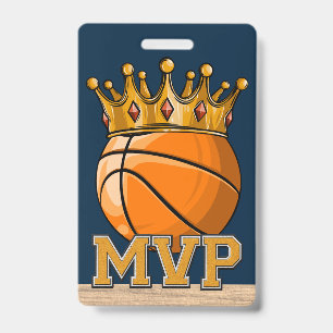 Basketball-MVP-Abzeichen Ausweis