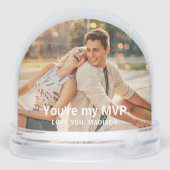 Basketball MVP Sports 2 Foto Coupe Custom Schneekugeln (Rückseite)