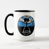 Basketball Nacht Himmel Tasse (Links)