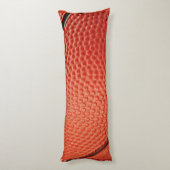 Basketball Nah-Orange und Schwarz Seitenschläferkissen (Rückseite (Vertikal))