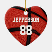 Basketball Nah-up Sportteam Keramik Ornament (Hinten)