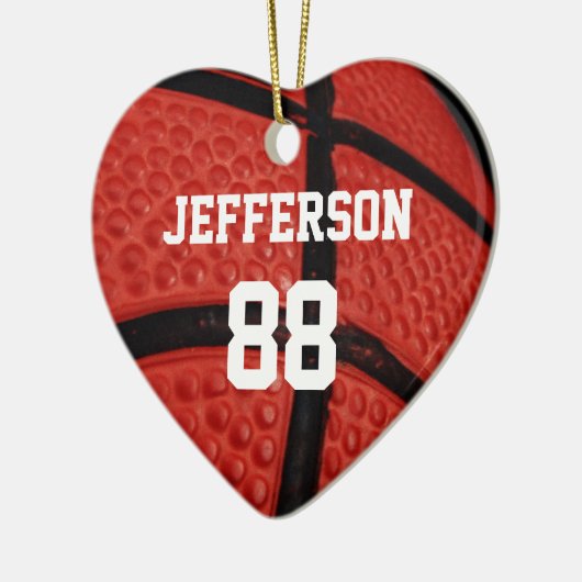 Basketball Nah-up Sportteam Keramik Ornament (Links)