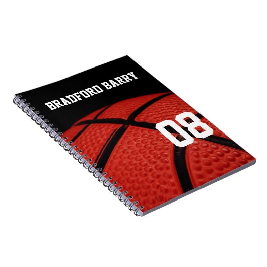 Basketball-Nah-up-Sportteam Notizblock (Rechte Seite)