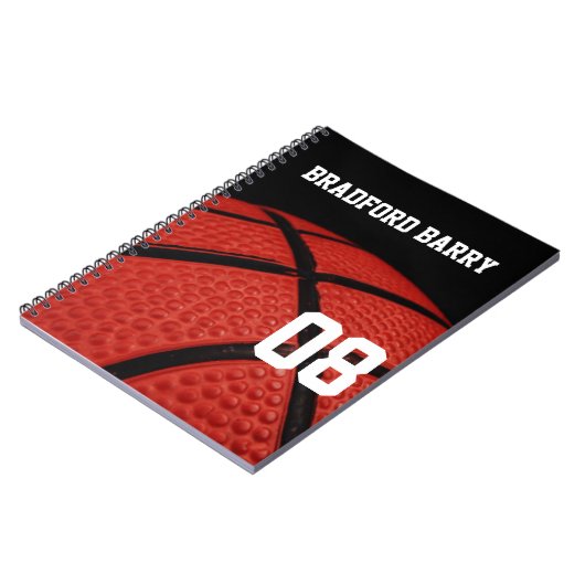 Basketball-Nah-up-Sportteam Notizblock (Linke Seite)