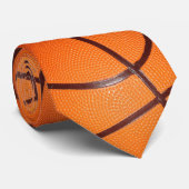 Basketball Nah-up Texturhaut Krawatte (Gerollt)