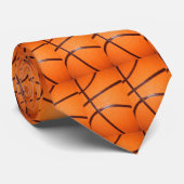 Basketball Nah-up Texturhaut Krawatte (Gerollt)