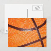 Basketball Nah-up Texturhaut Postkarte (Vorne/Hinten)