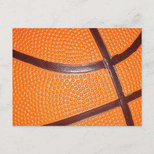 Basketball Nah-up Texturhaut Postkarte