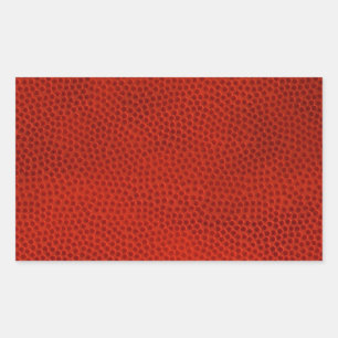 Basketball Nah-up Texturhaut Rechteckiger Aufkleber