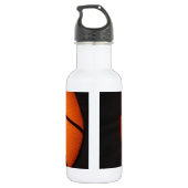 Basketball Nah-up Texturhaut Trinkflasche (Rückseite)