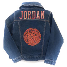 Basketball Name Kleinkind Jean Jacket