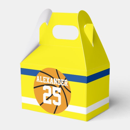 Basketball | Name & Nummer Geschenkschachtel (Vorderseite)