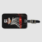 Basketball Name und Nummer hinzufügen Gepäckanhänger (Vorderseite (Horizontal))