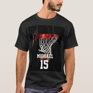 Basketball Name und Nummer hinzufügen T-Shirt