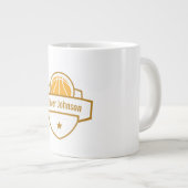 Basketball Name Vater Geschenk Jumbo-Tasse (Vorderseite Rechts)