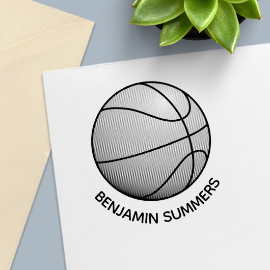 Basketball Namensanpassung Permastempel
