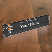 Basketball Namensplakette (Seite)