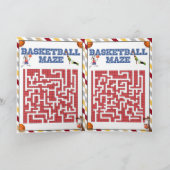Basketball NBA Baby Duschlabyrinth für Kinder Karte (Innenseite)
