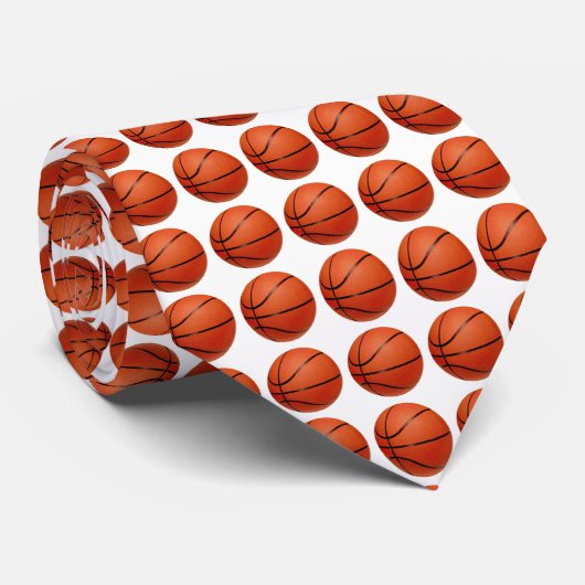 Basketball Neck Tie Krawatte (Gerollt)