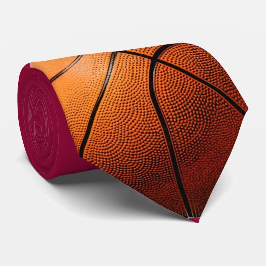 Basketball Neck Tie Krawatte (Gerollt)