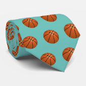 Basketball Neck Tie - Lässiger Sportnecker Krawatte (Gerollt)