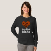 Basketball Neena Basketball Heart Grandma Neena T-Shirt (Vorne ganz)