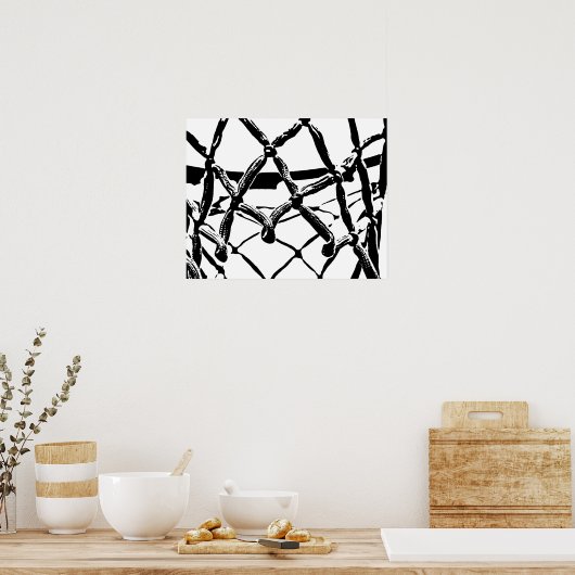 Basketball-Netzposter Poster (Küche)