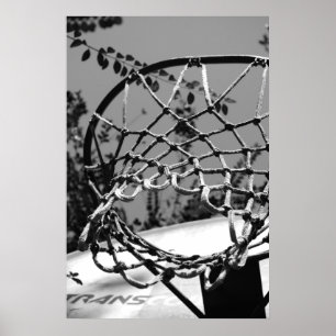 Basketball-Netzwerkanzeige Poster