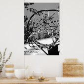 Basketball-Netzwerkanzeige Poster (Küche)