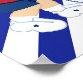 Basketball Niedlich Blonde Boy Geburtstag Poster (Ecke)