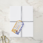 Basketball Niedlich Blonde Hair Boy Geschenkmarke Geschenkanhänger (Mit Garn)