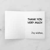 Basketball niedlicher Cartoon DANK-YOU CARD Dankeskarte (Innenseite)