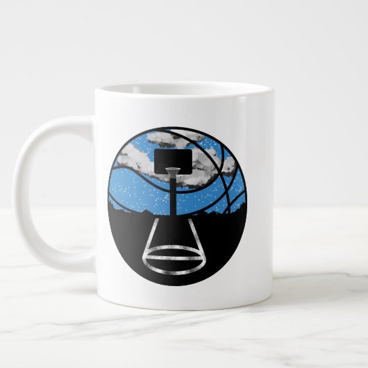 Basketball Night Sky Mug Jumbo-Tasse (Links)