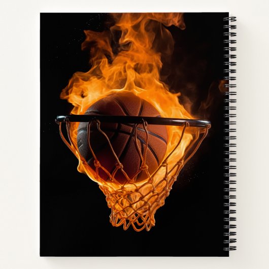 Basketball-Notebook Notizblock (Rückseite)