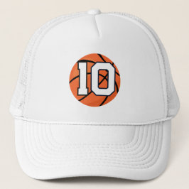 Basketball Nummer 10 Trucker Hut Sport Stil Truckerkappe